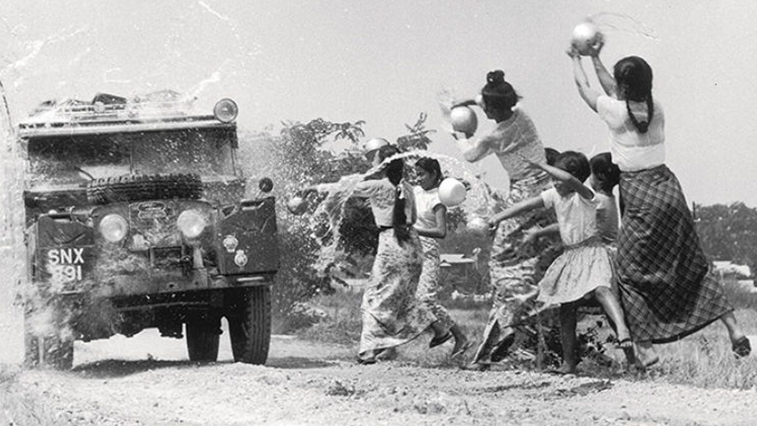 Joyful water festival celebration